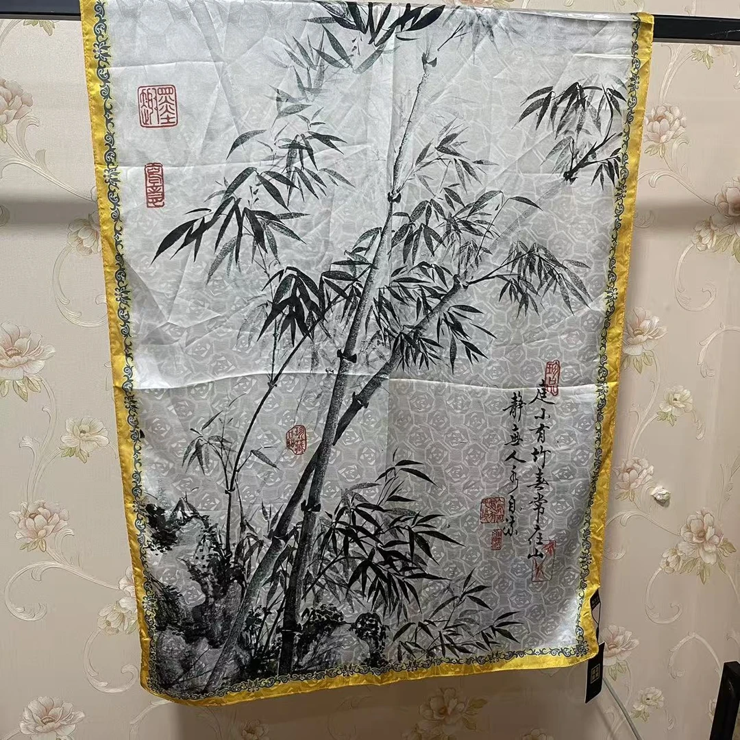 【文竹】 剪花围巾女丝巾高奢新款百搭款长70*180