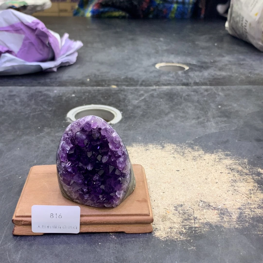 水晶摆件未镶嵌紫晶816