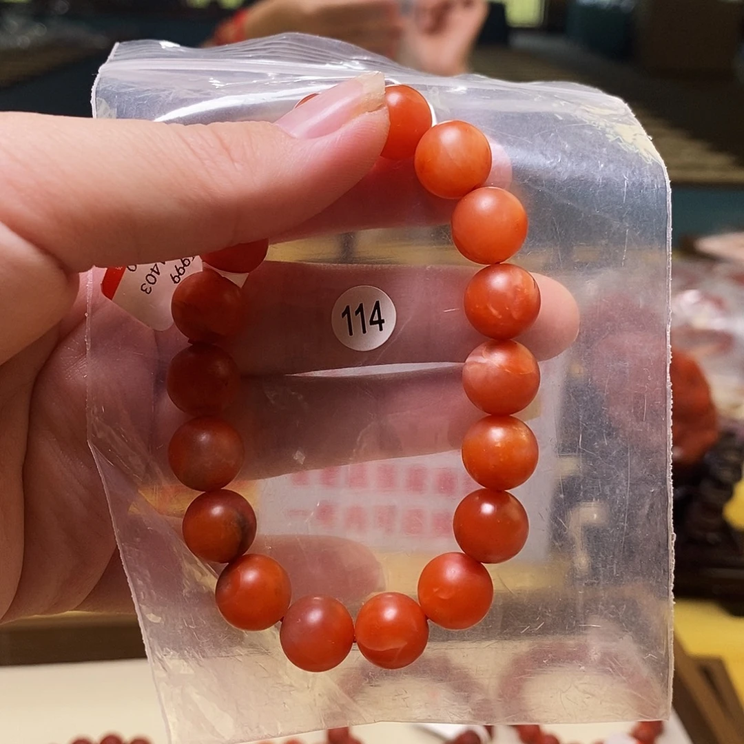 南红玛瑙未镶嵌手链