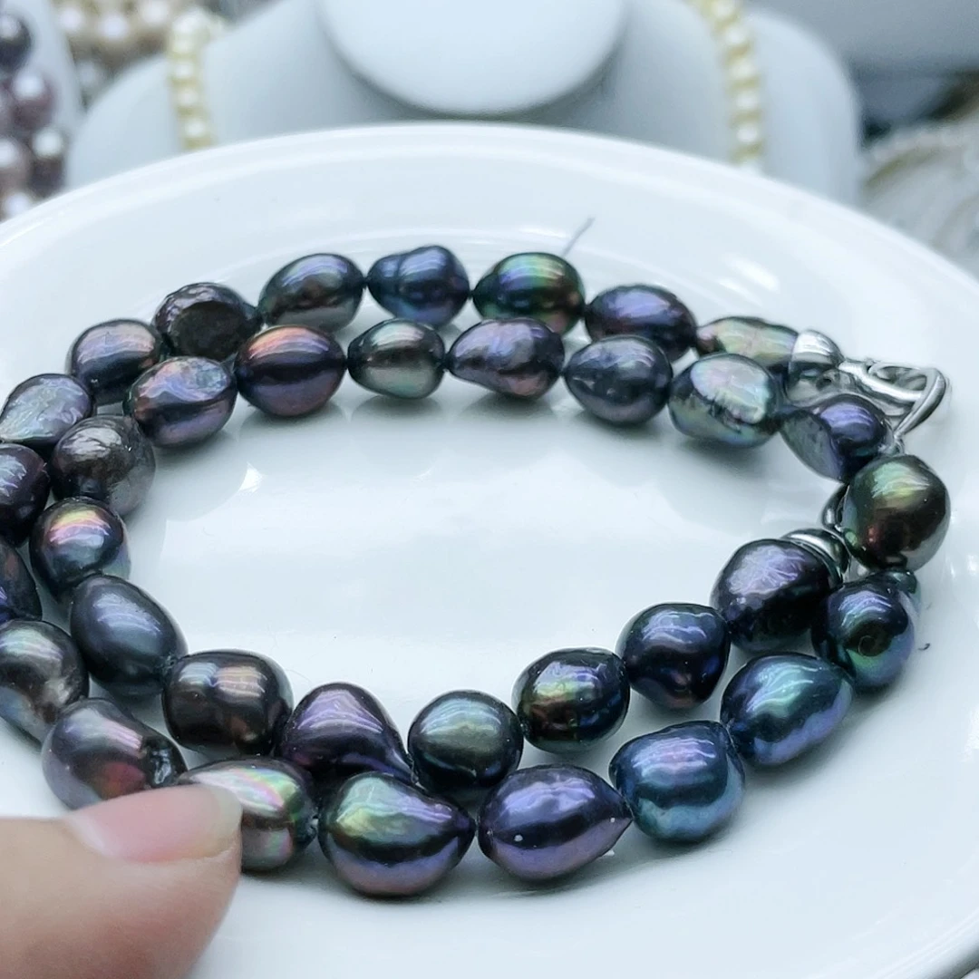 淡水珍珠颈饰钛钢