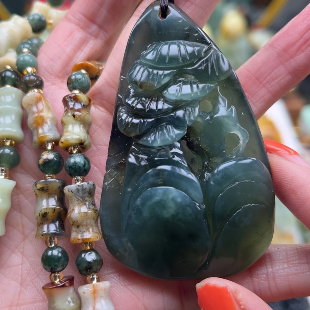 岫玉未镶嵌挂件挂件