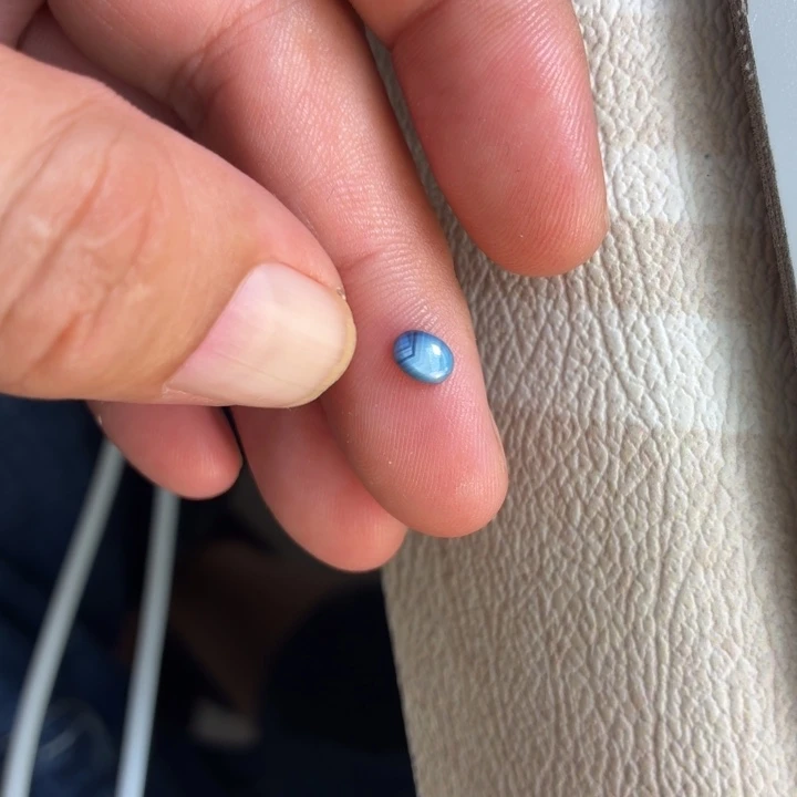 星光蓝宝石裸石裸石65分