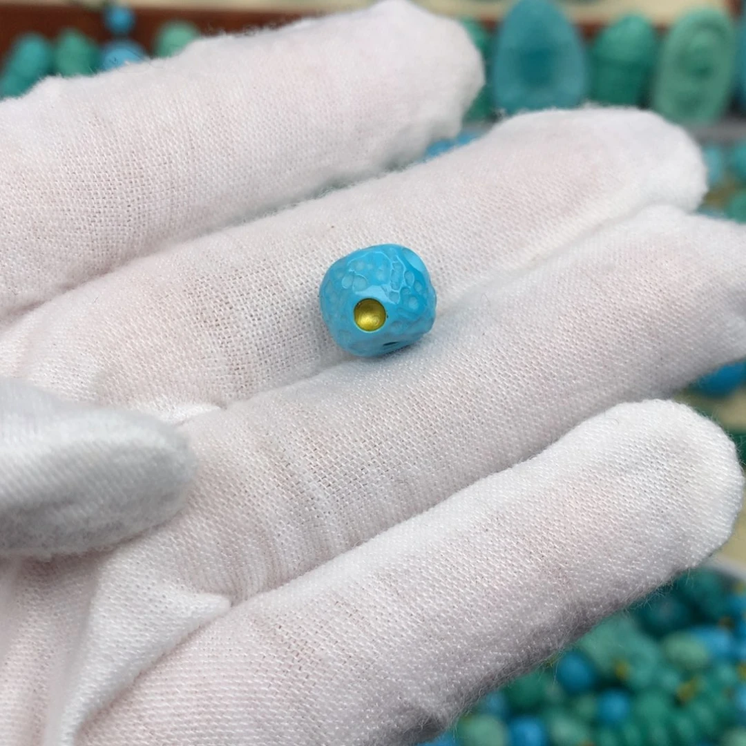 高瓷蓝精品星球老型珠尺寸10