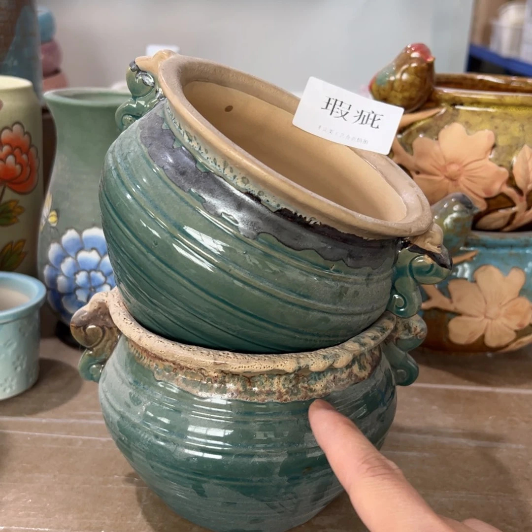 陶瓷陶瓷多肉花盆@@