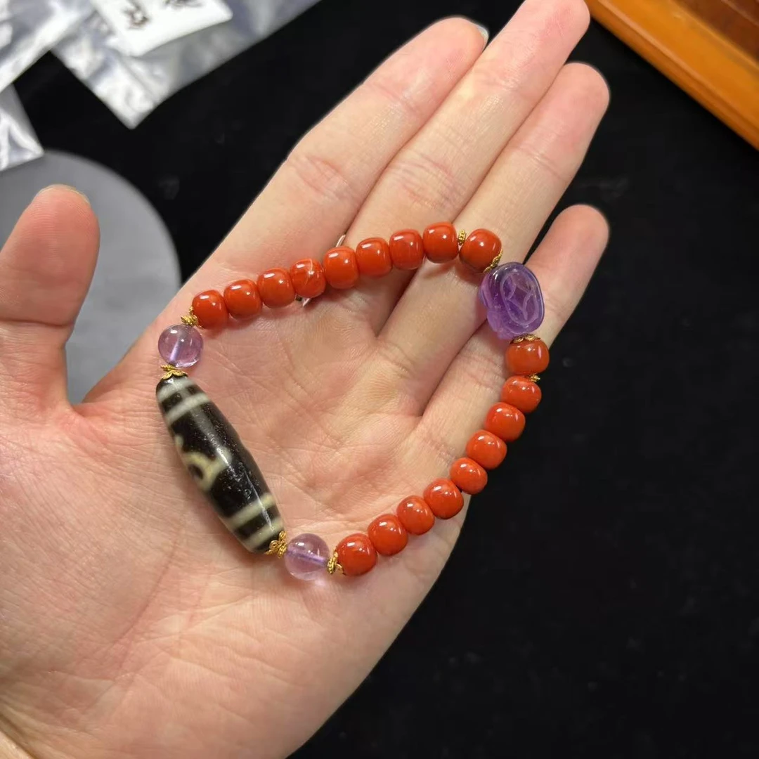 壹加田田|上肯度度紫水晶px手串多样性发一