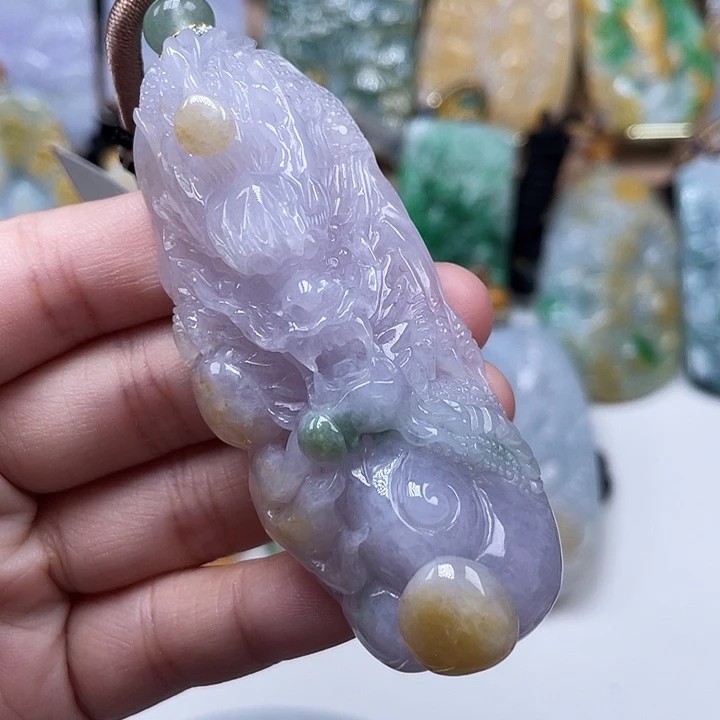 翡翠未镶嵌颈饰天然