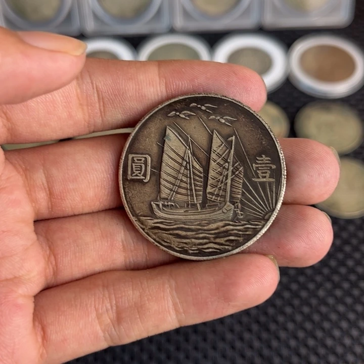 金属大头龙洋船洋工艺品