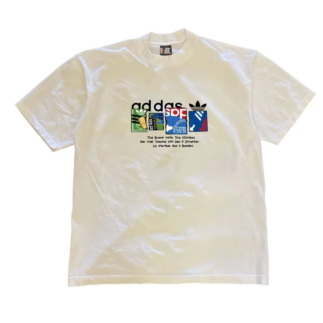 索罗娜夏季棉质冰丝凉感男版新款潮牌短袖时尚百搭圆领男上衣