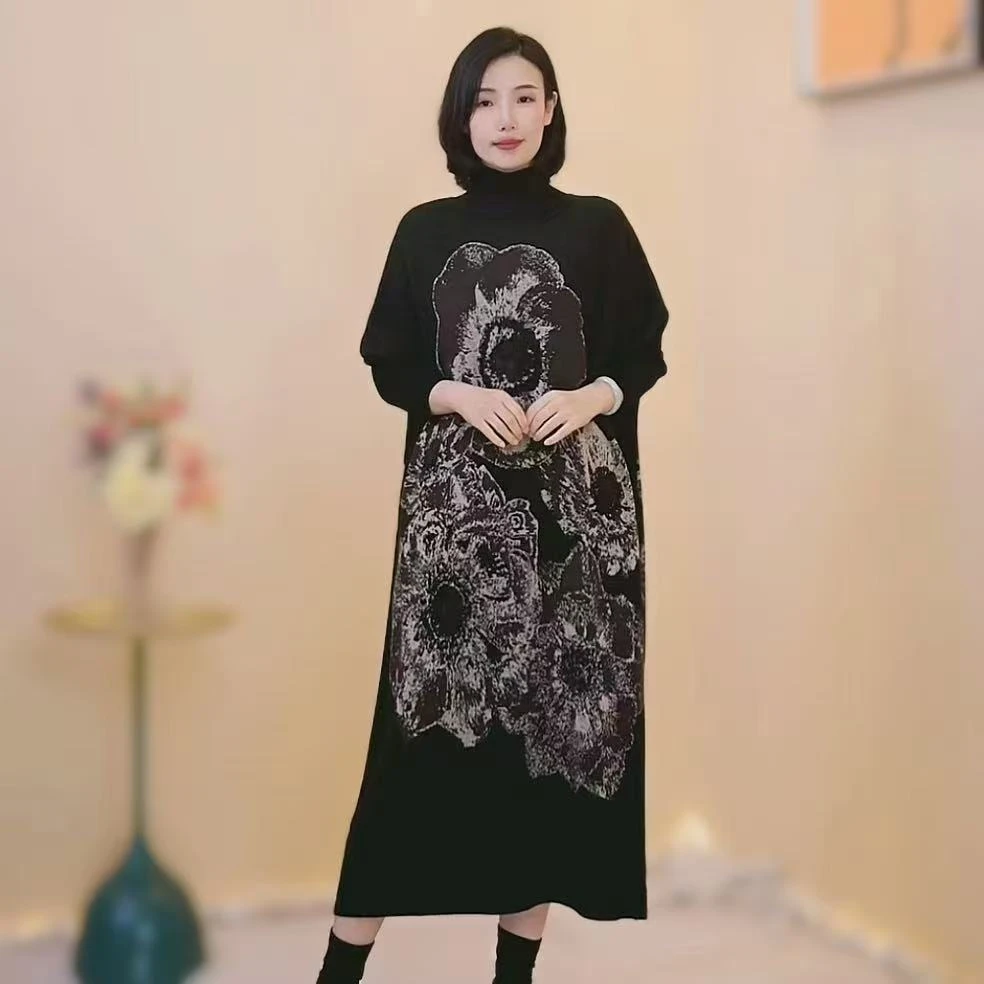 【X1057】2024年冬季新款时尚百搭气质连衣裙