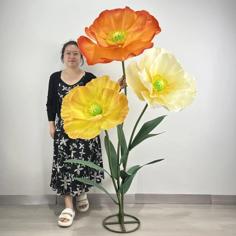 大纸艺花装饰花橱窗美陈商场装饰花艺活动布置巨型仿真纸花