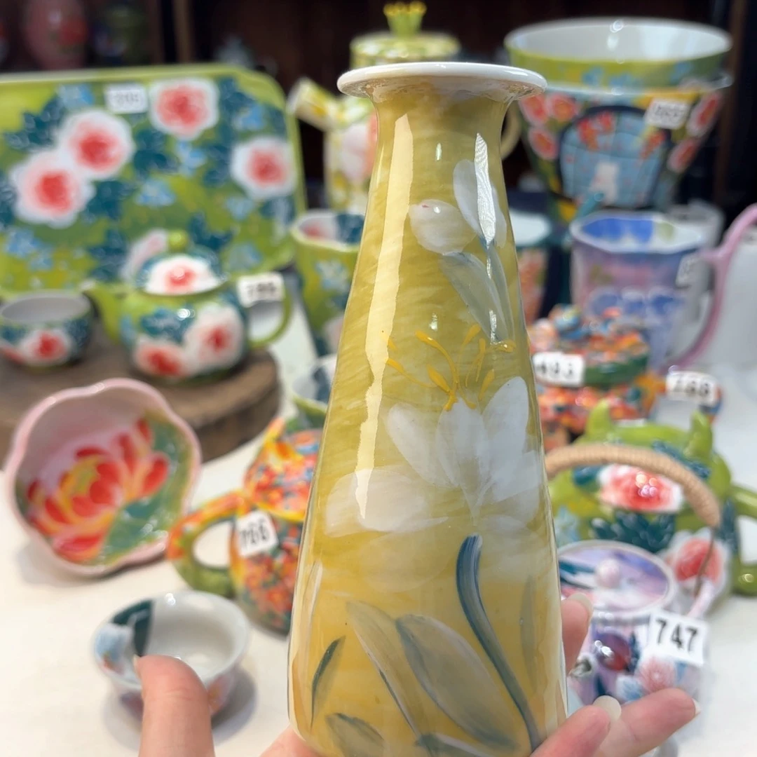 景德镇手绘高温釉下彩陶瓷茶具