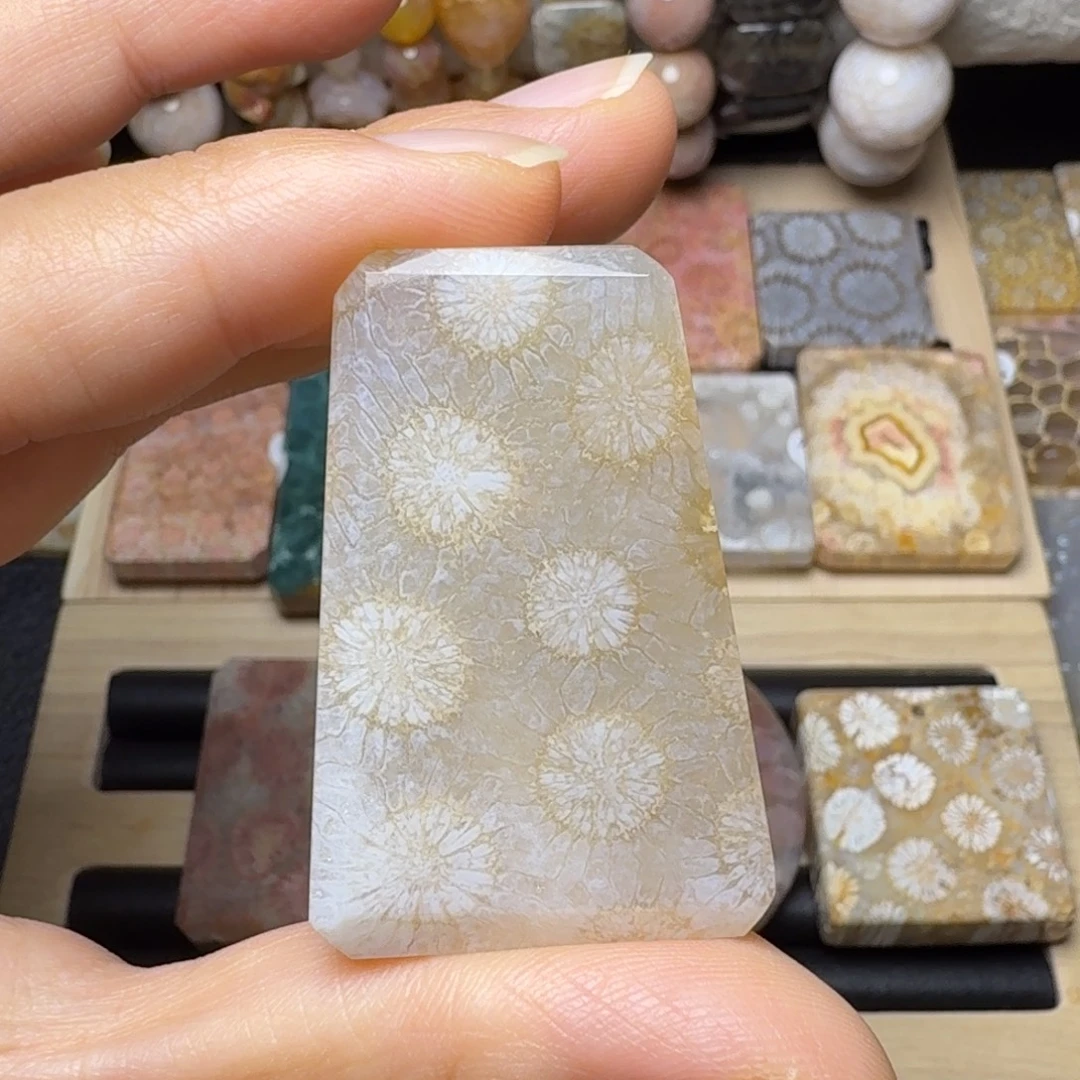 硅化玉未镶嵌糖白冰大花，几个骨骼