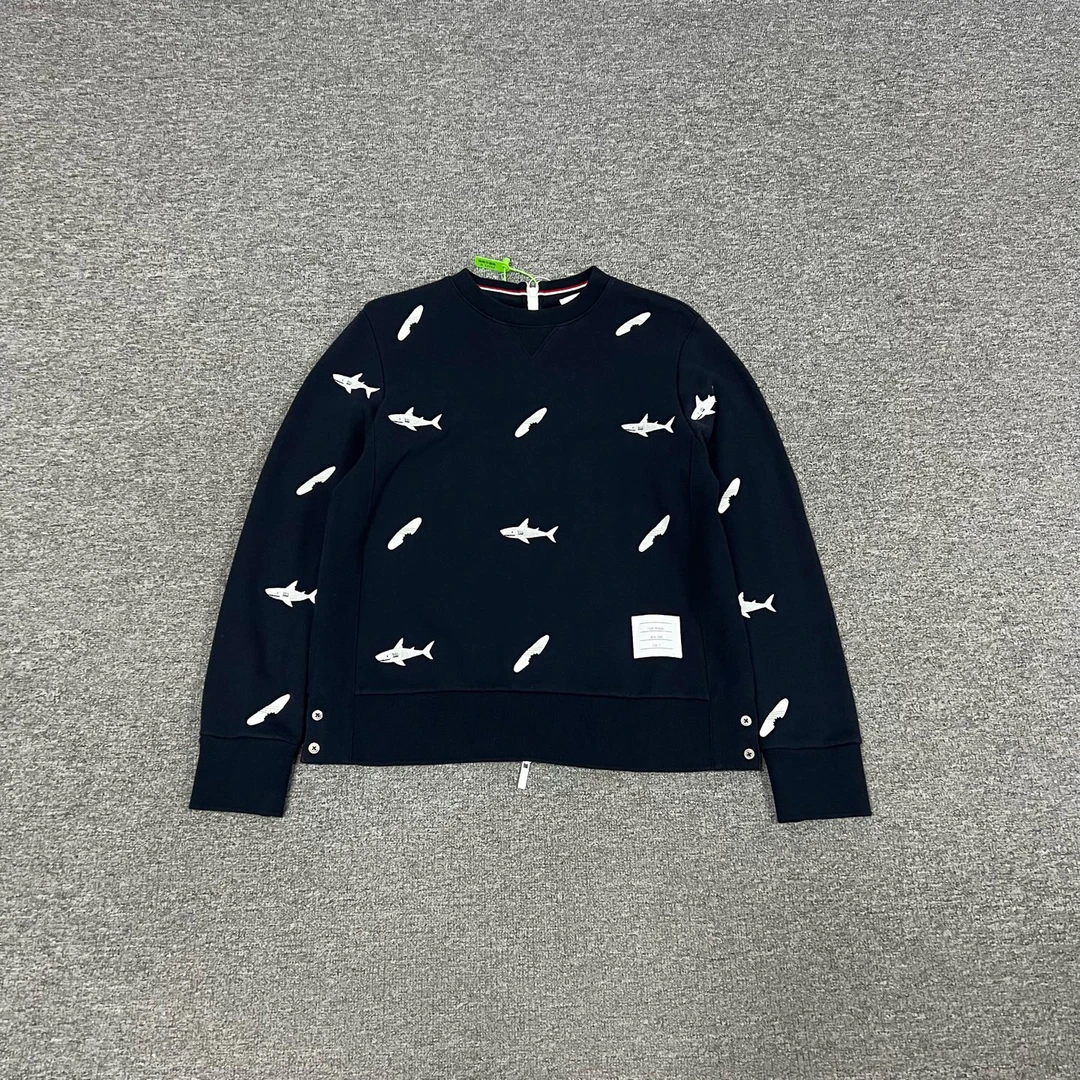 99新 AMIPARIS tb 鲸鱼卫衣3码