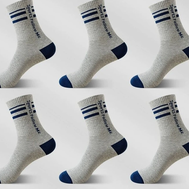 男士秋冬款棉防臭加厚吸汗透气中筒运动袜