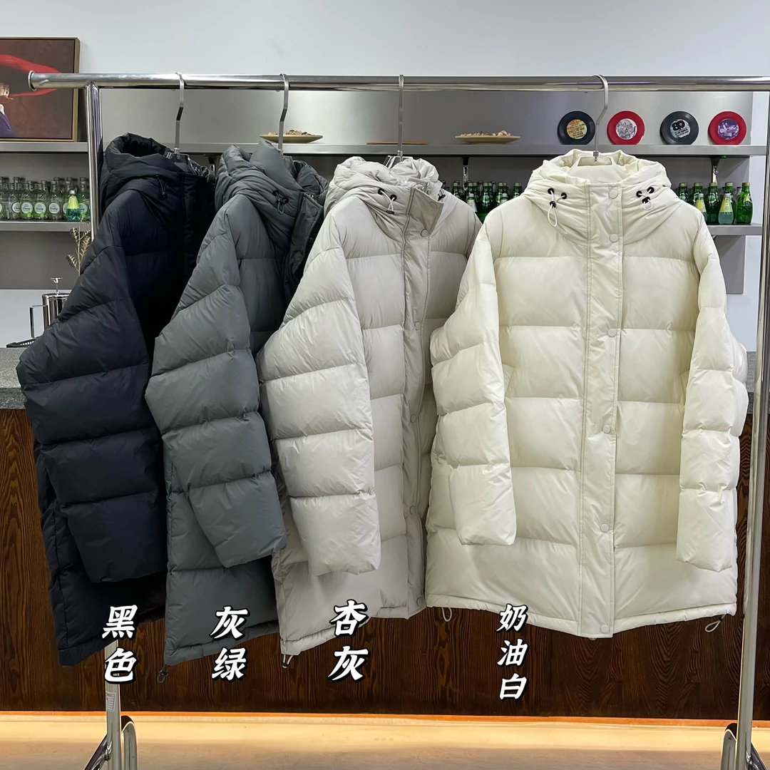 7+#6183冬季福利加厚双拉链连帽外套，衣长：83cm