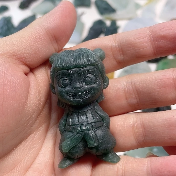 定制翡翠未镶嵌含*草翡翠