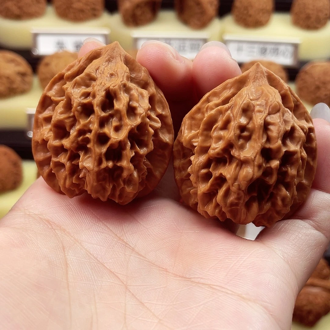 文玩核桃把件火焰39全品291
