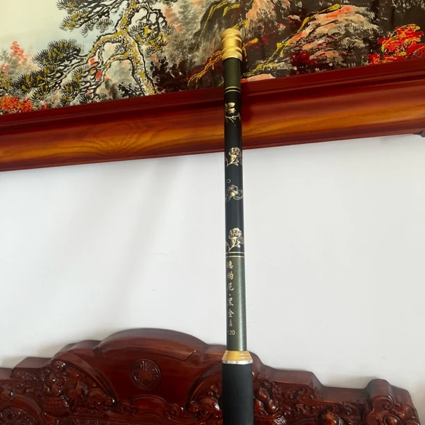 超硬碳素单节1.2米飞抄160克坑竞技抄网杆高碳