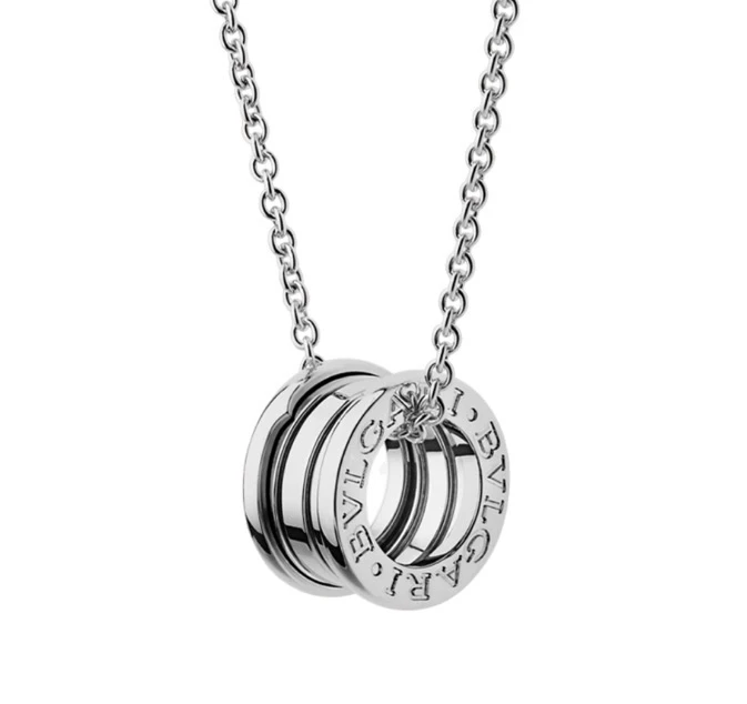 99新 BVLGARI/宝格丽 宝格丽18k白金弹簧项链 99新单品