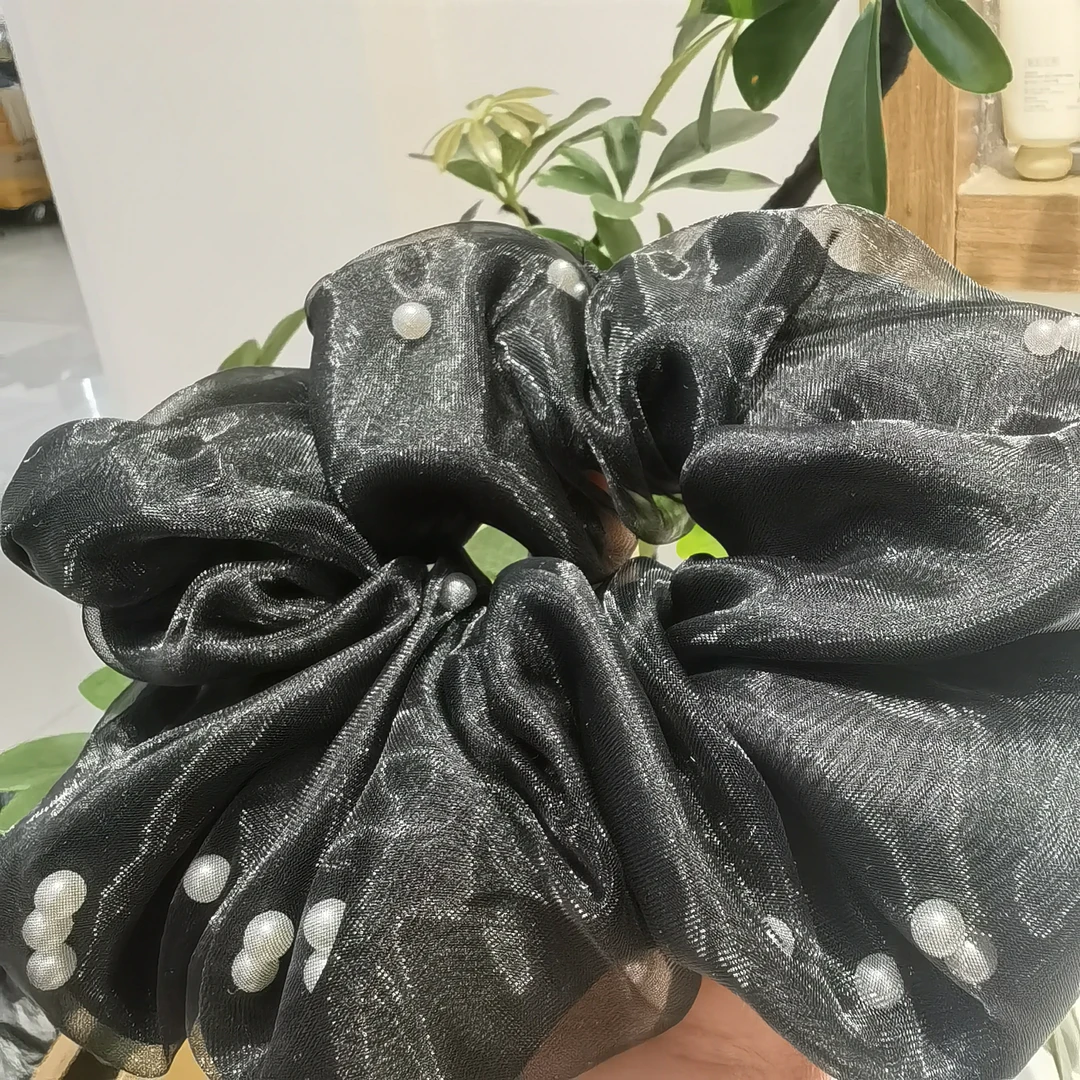 E868黑色网纱珠珠肠圈