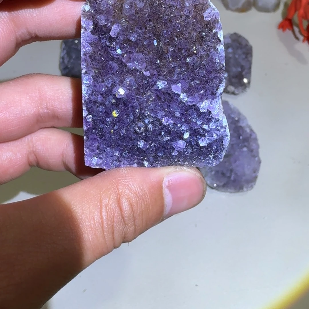 银S925镶嵌紫晶大型摆件（非配饰）