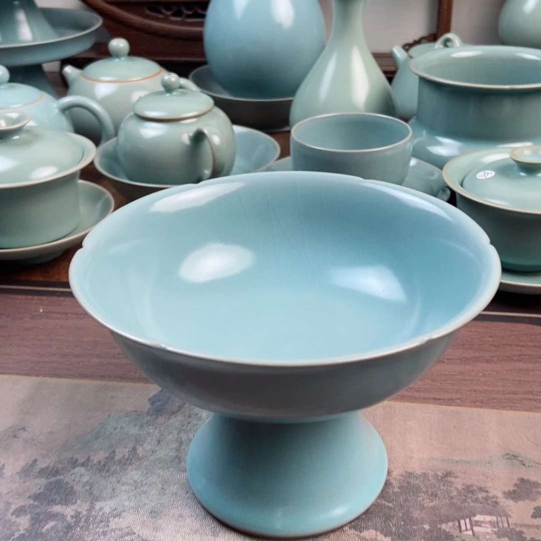 摆件原产地原矿汝瓷～茶器