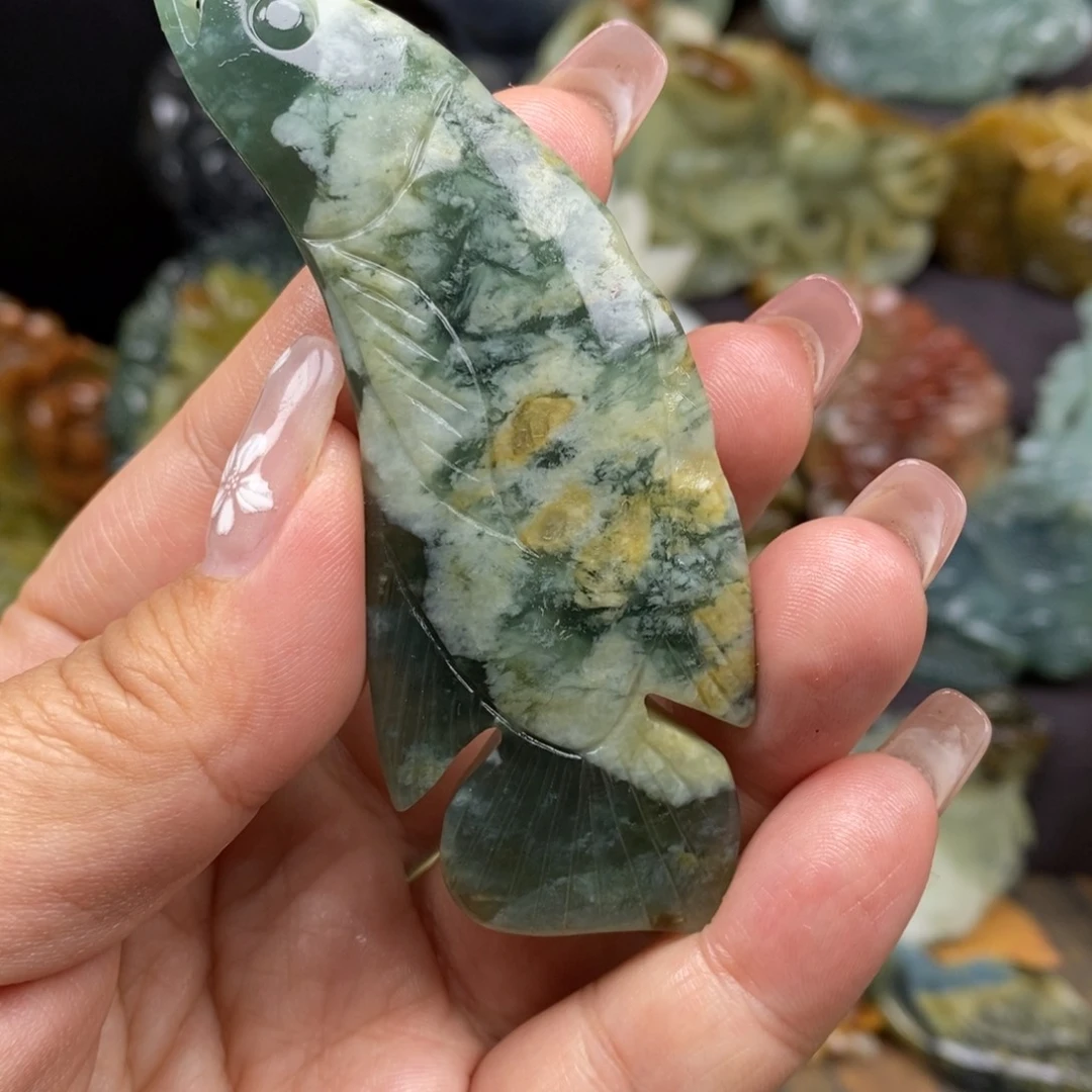 蛇纹石玉未镶嵌吊坠(不含链)微瑕