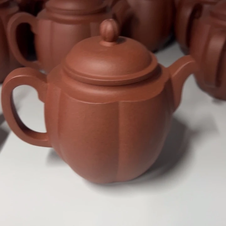 茶案紫砂六方花瓣260cc