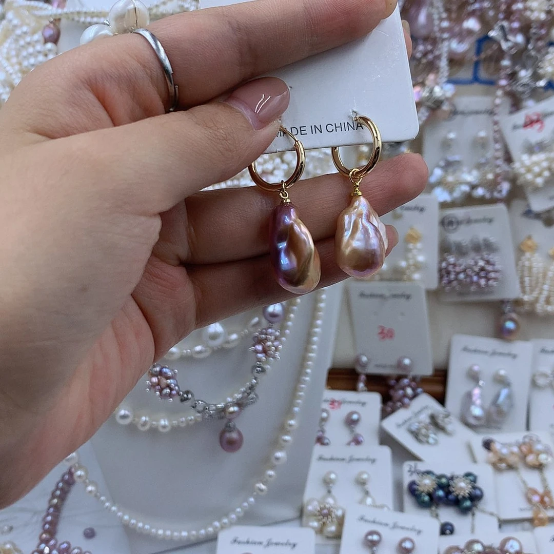 项圈银S925镶嵌淡水珍珠