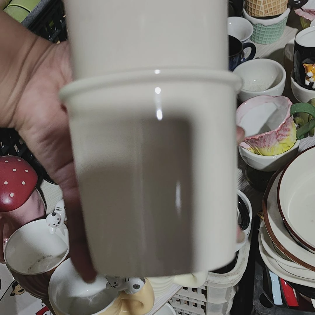 瓷瑕疵陶瓷介意不拍2个杯