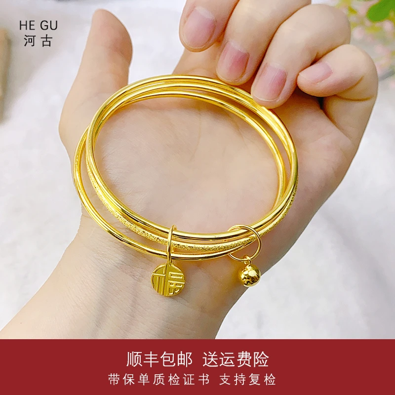 足银手镯 【三生三世】经典气质轻奢浪漫时尚精美百搭传承 福牌手镯