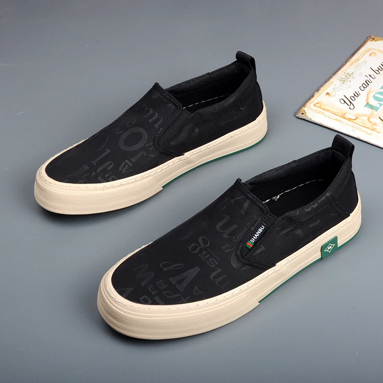 帆布鞋男春季透气冰丝布老北京布鞋一脚蹬懒人鞋休闲低帮板鞋5145