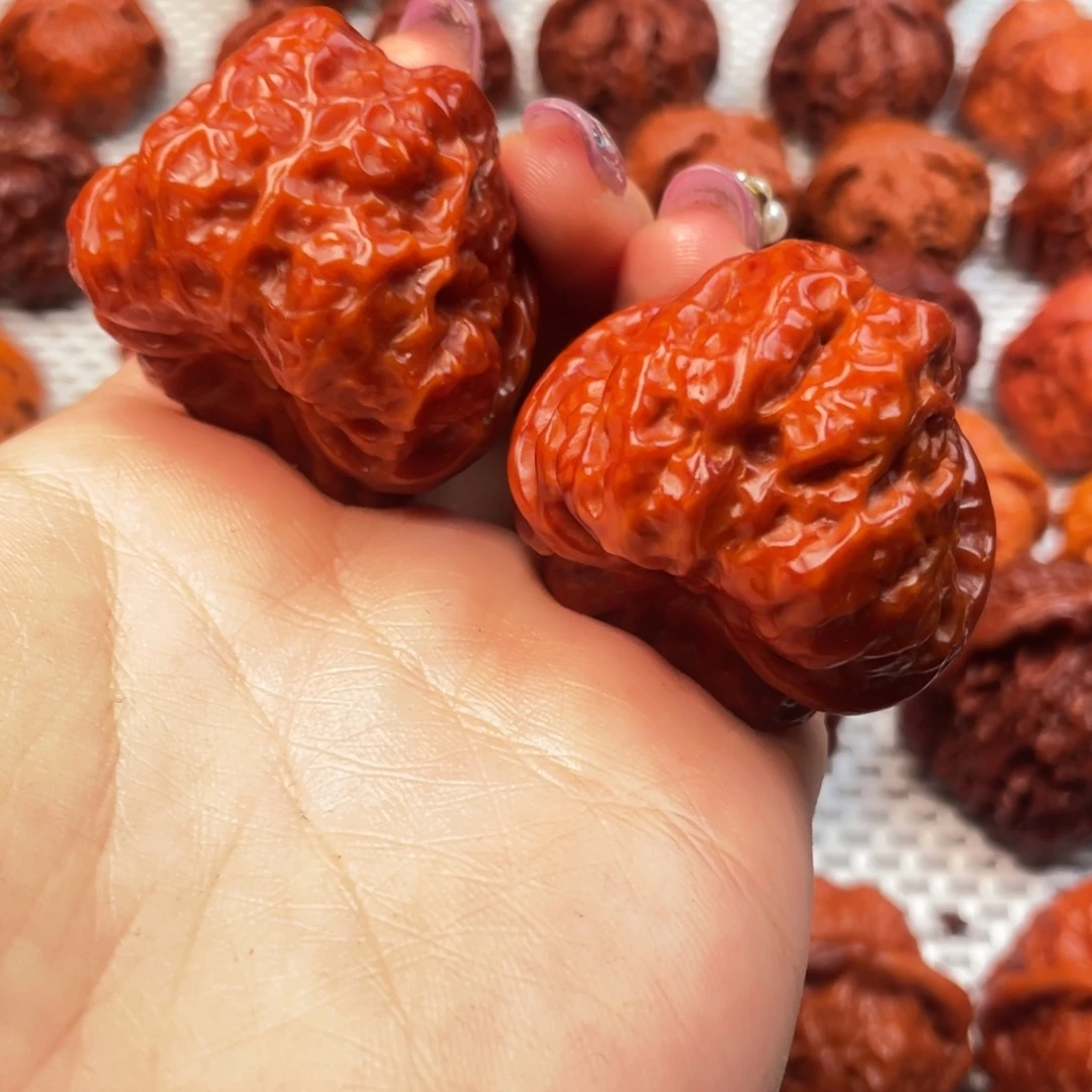 桃核吊坠文玩核桃 手把件 蛤蟆头 40