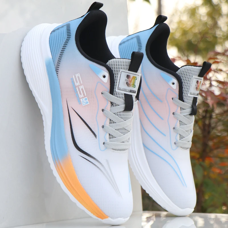 男鞋运动休闲鞋超轻软底跑步鞋子男士网面透气潮鞋百搭时尚旅游鞋