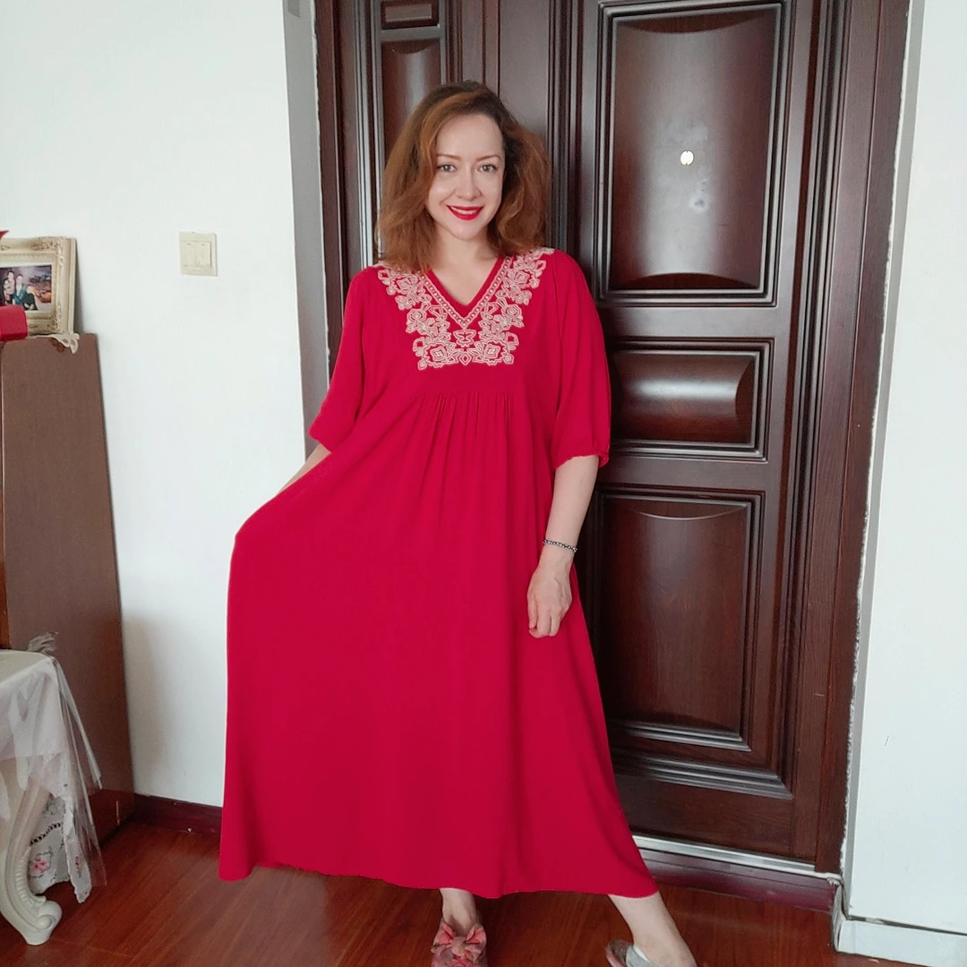 大码舒适女睡衣透气裙子