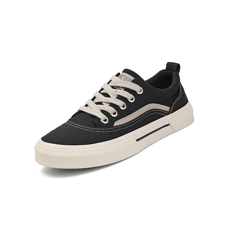 2025年秋季新款百搭潮流新款男鞋透气舒适韩版帆布鞋时尚低帮板鞋