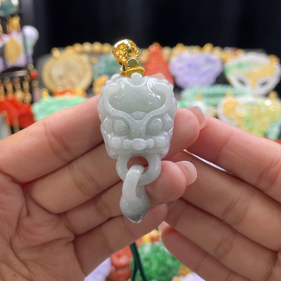 翡翠颈饰未镶嵌代编织