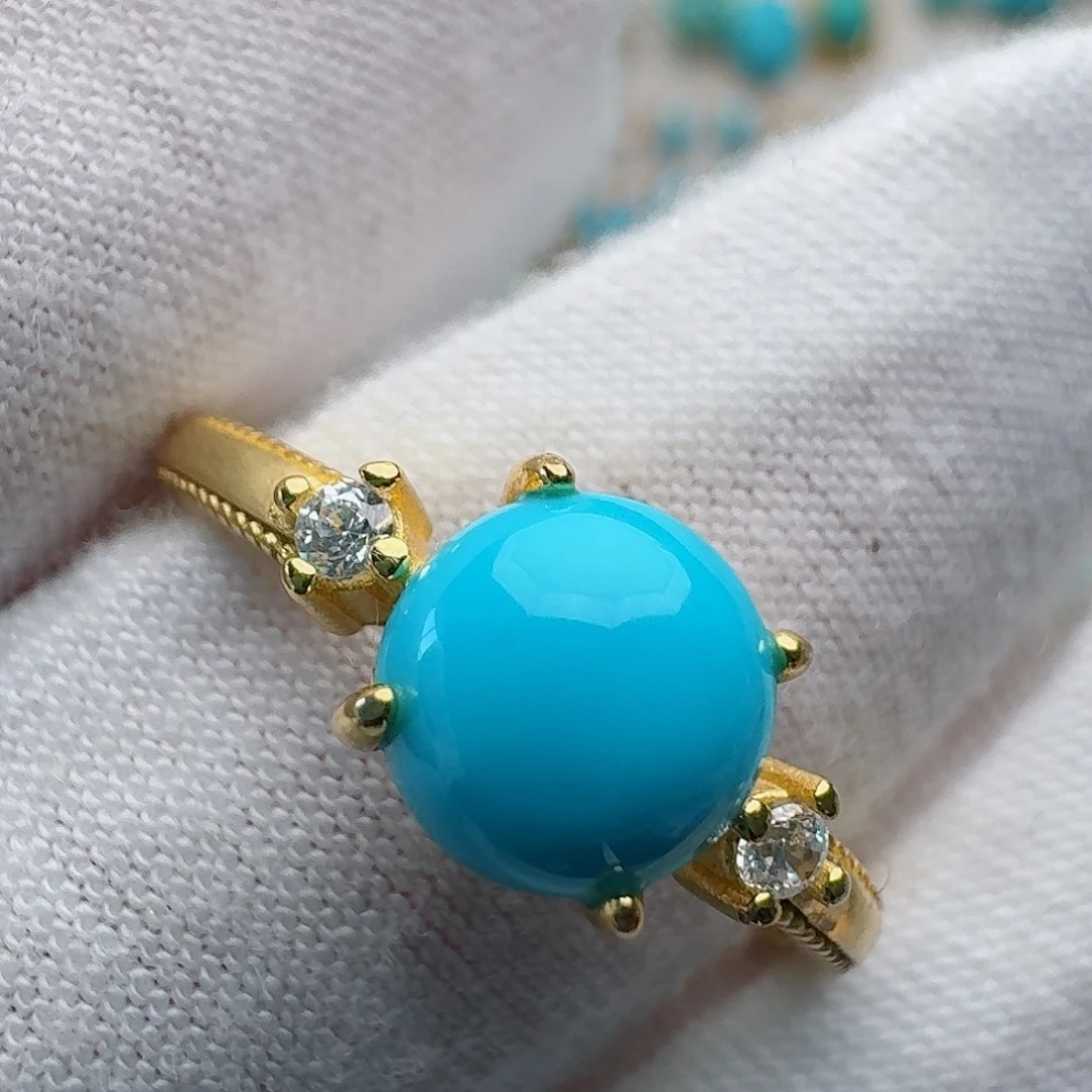 绿松石未镶嵌戒指