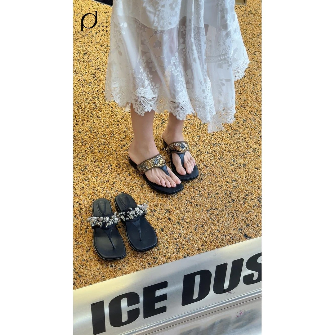 ICE DUST2025春夏百搭时髦夹脚凉拖系列女dopdop买手店