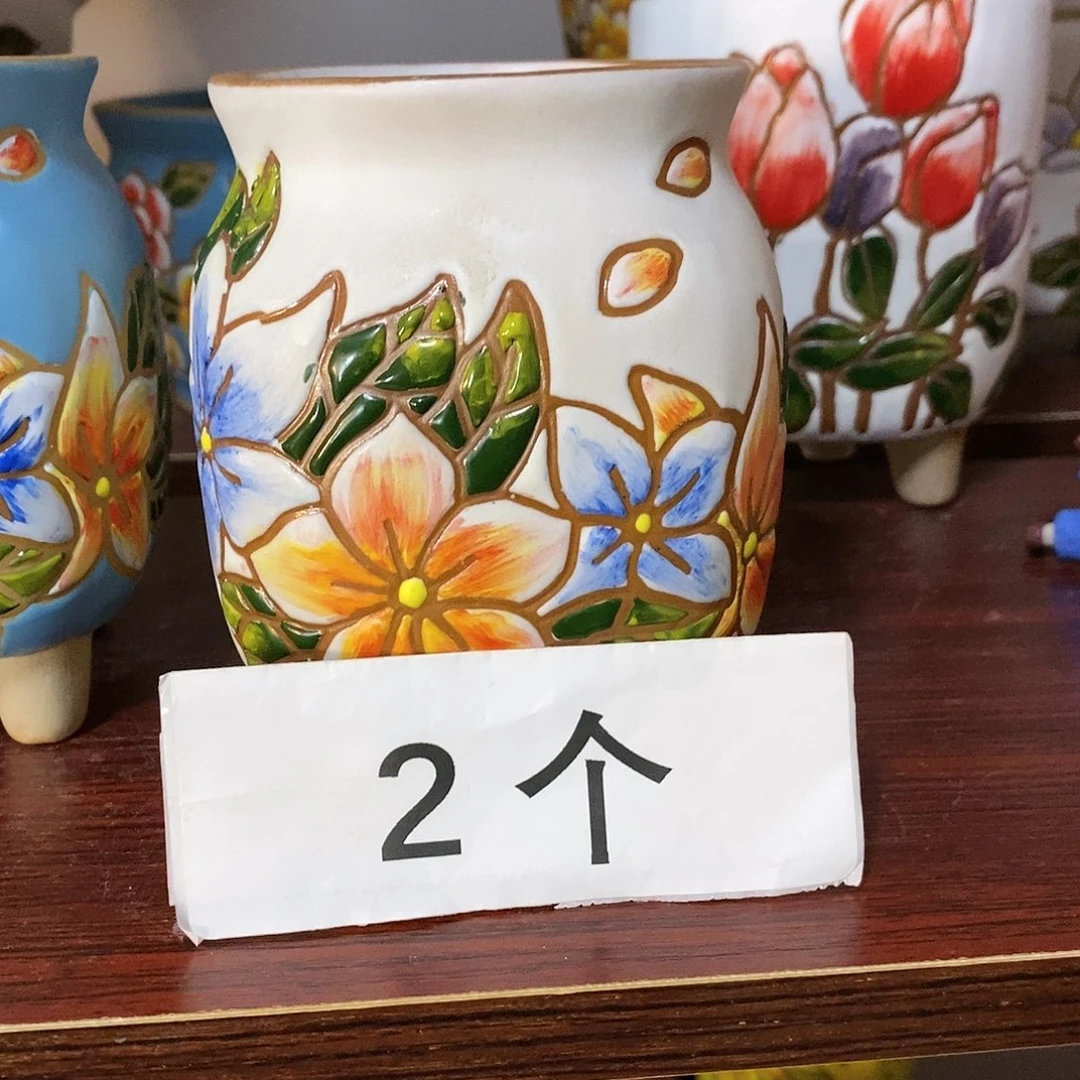 红陶韩式多肉植物花盆