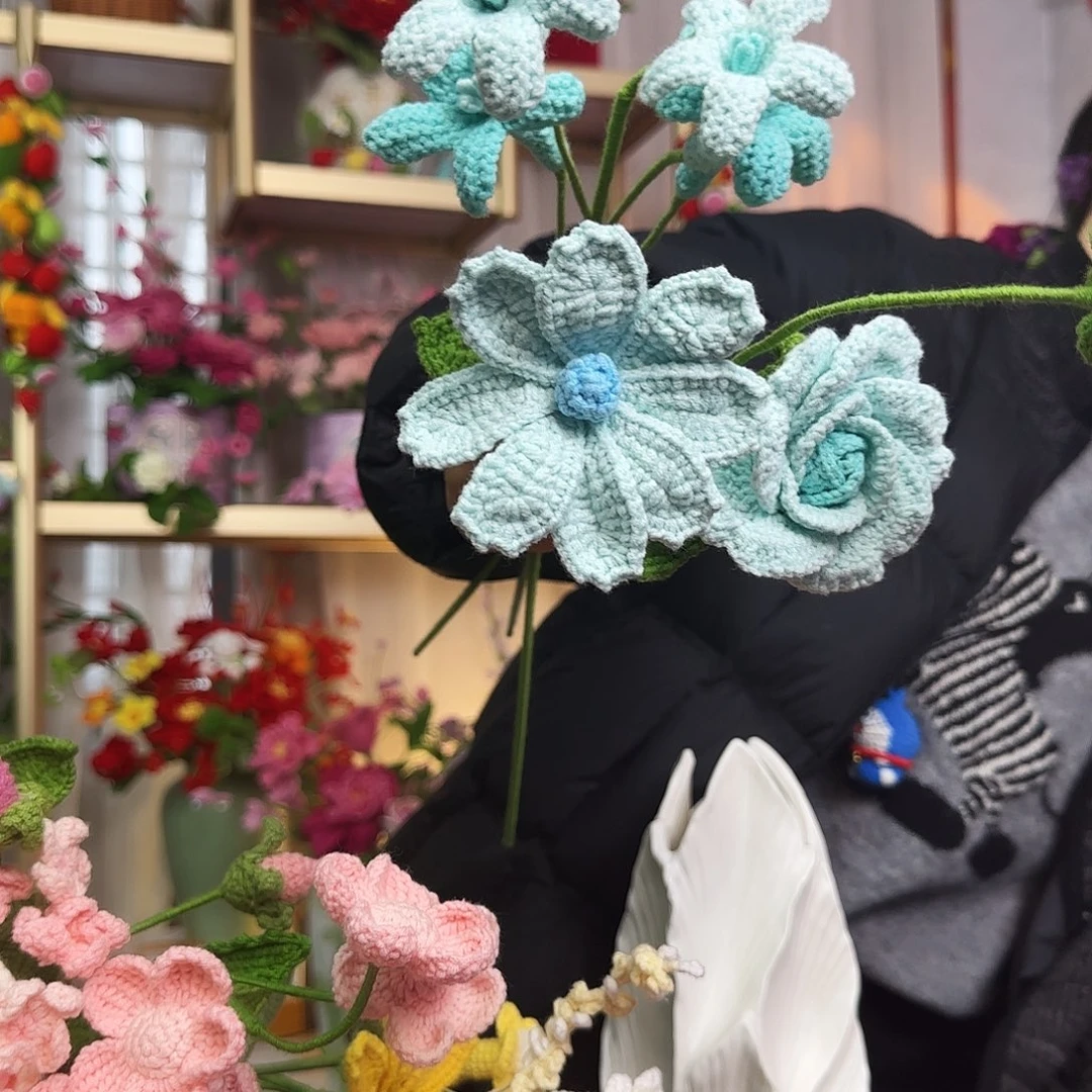 手工钩织设计花束