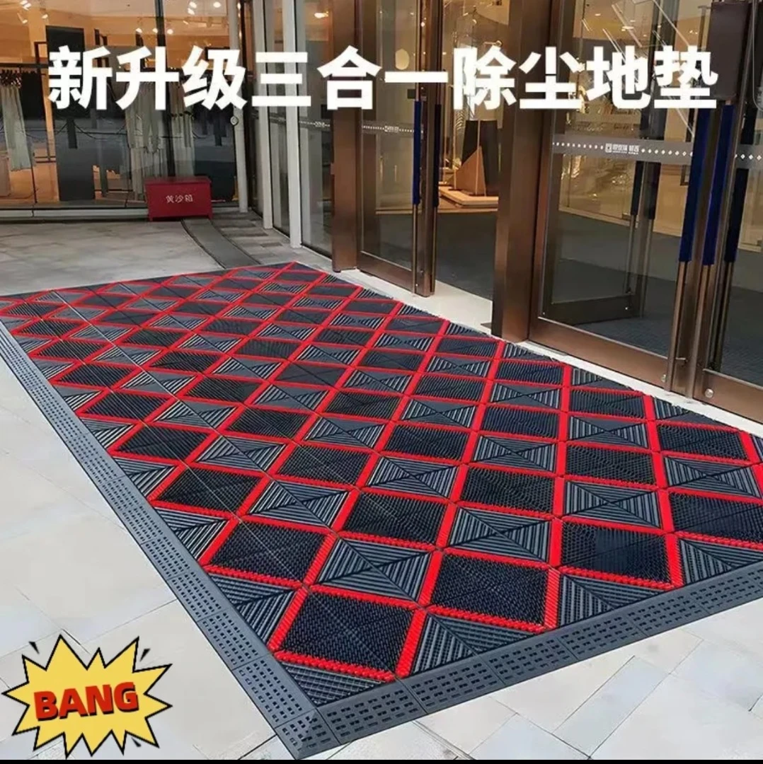 爆款入户门垫防水耐脏加厚耐用大面积防冻刮泥门口地垫蹭土防滑
