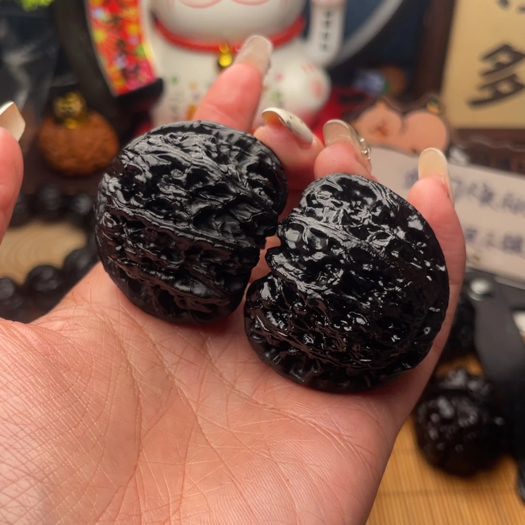 吊坠文玩核桃白狮子43