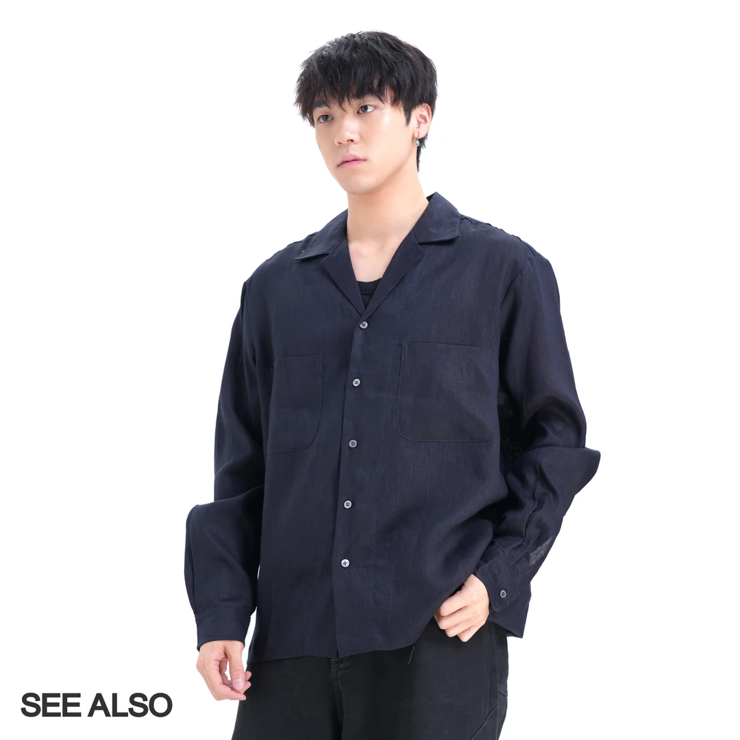 SEE ALSO『100%亚麻』商务风亚麻衬衫舒适透气百搭男女款外套LD4176