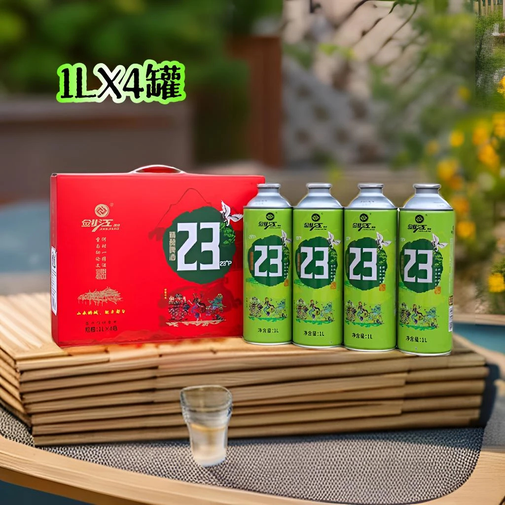 州剑江23°P烈性精酿啤酒酒精度8%vol［1L×4罐］