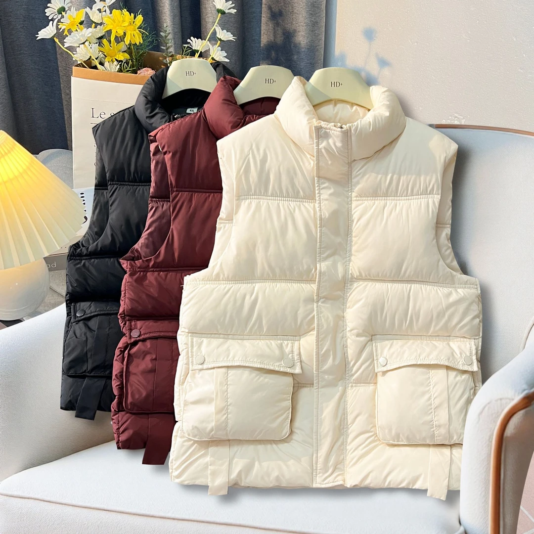 2025秋冬新款大码韩版棉马甲女加厚宽松外套气质百搭时尚坎肩