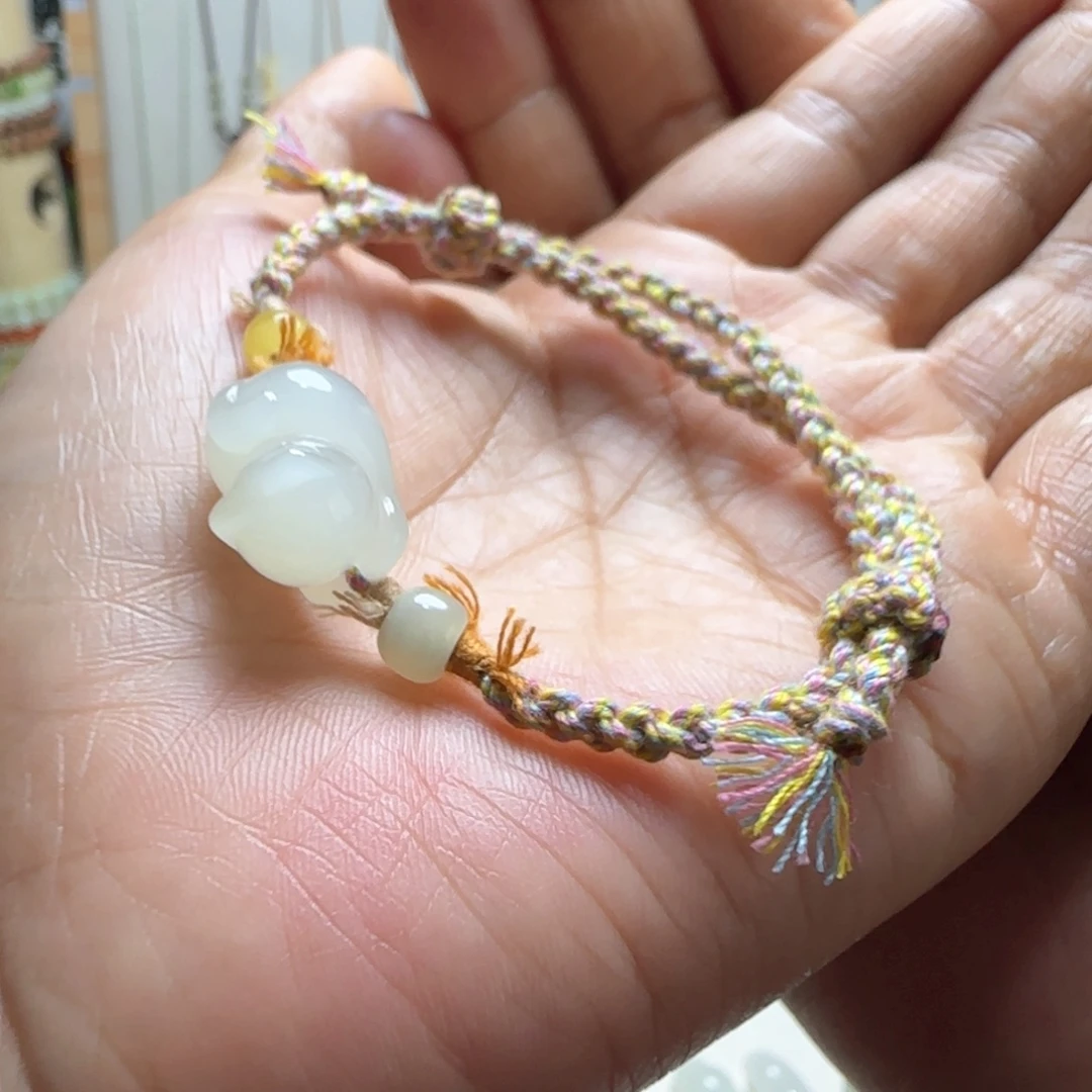 和田玉未镶嵌手绳