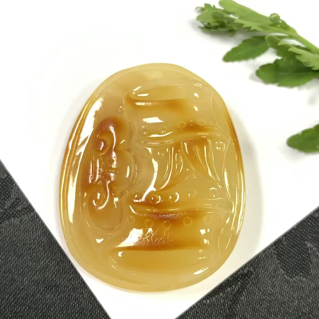 「戴琴珠宝」Z731-蜜蜡雕刻件吊坠（多样性发其一）