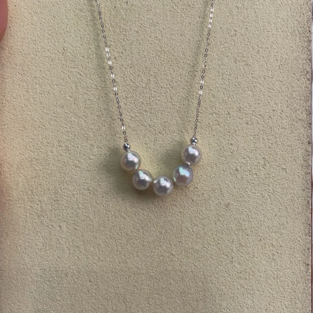 海水珍珠18K金镶嵌项链