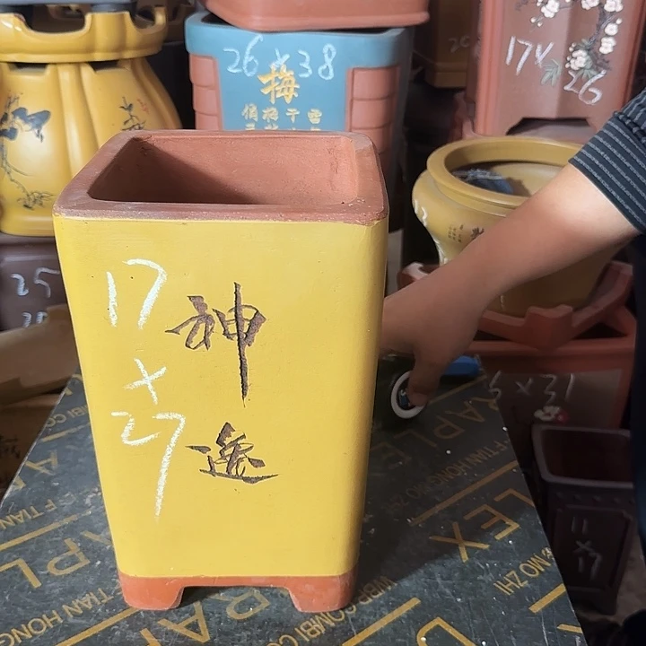 紫砂花盆盆景盆盆景